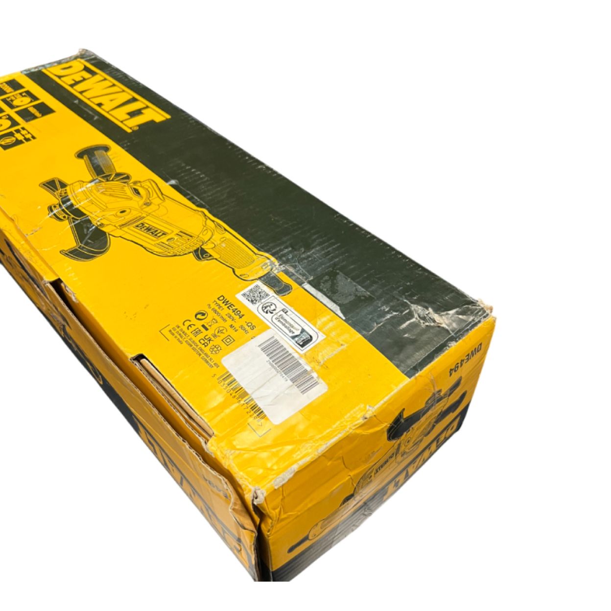 Угловая шлифмашина DEWALT DWE494, 2200 Вт, 230 мм, 6600 об/мин, (УЦЕНЕННЫЙ ТОВАР) (DWE494-QS/U)