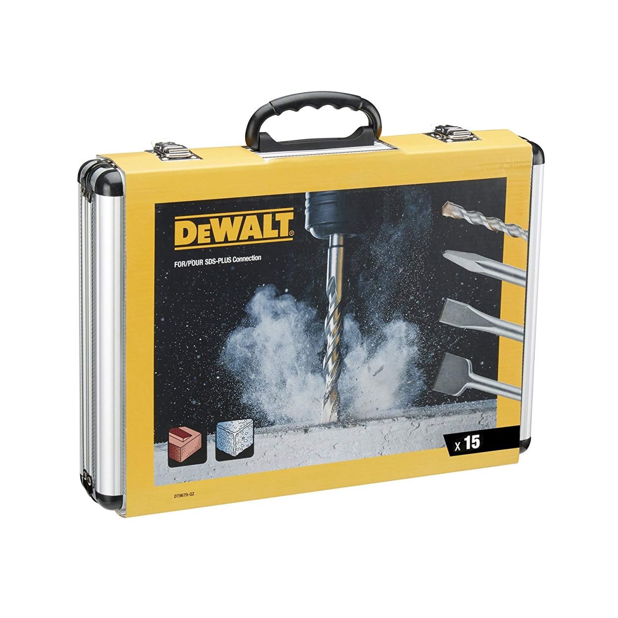 Набор буров и зубил DEWALT DT9679, 15 шт.