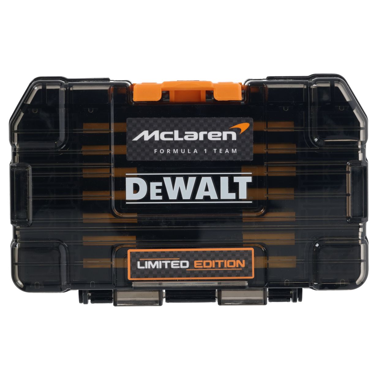 Комплект из 10 наборов бит DEWALT McLaren Limited Edition DT70902T, PH/PZ/Torx, 25/57 мм, 10х28 шт., в кейсе (DT70902T-QZ-10)