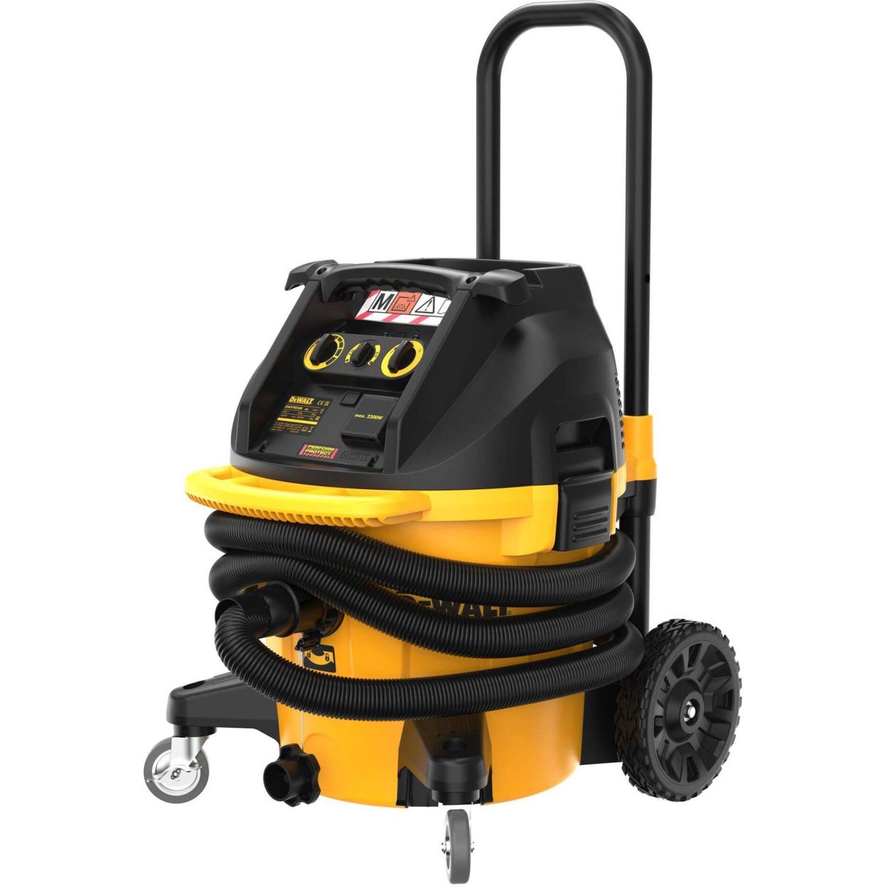 Промышленный пылесос для сухой и влажной уборки класса DEWALT, M, 1400 Вт, 38 л, DWV905M