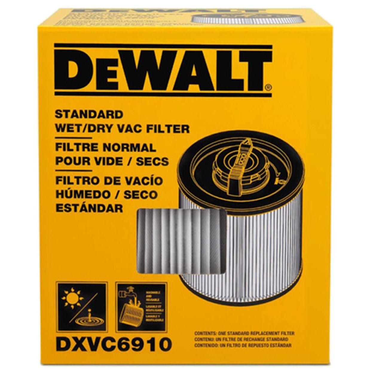 Фильтр для пылесоса DEWALT DXVC6910, для моделей 23-61 л (DXVC6910)