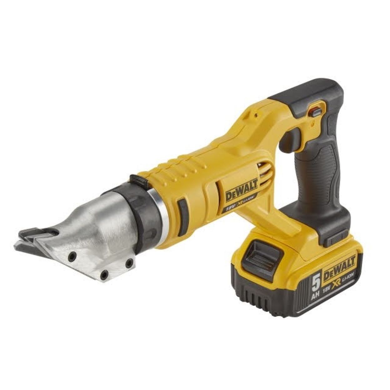 Аккумуляторные ножницы DEWALT, 18 В, по металлу, сталь до 1.3 мм, без АКБ и ЗУ, DCS491N