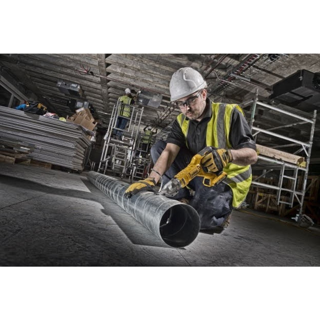 Аккумуляторные ножницы DEWALT, 18 В, по металлу, сталь до 1.3 мм, без АКБ и ЗУ, DCS491N