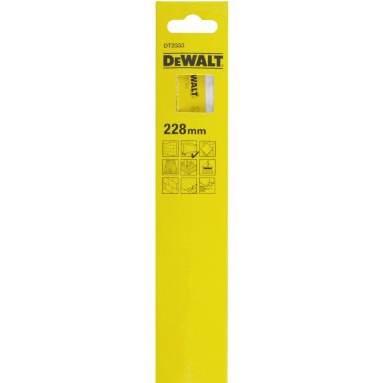 Полотно DEWALT DT2333, с карбид-вольфрамовой кромкой для сабельной пилы 228 мм