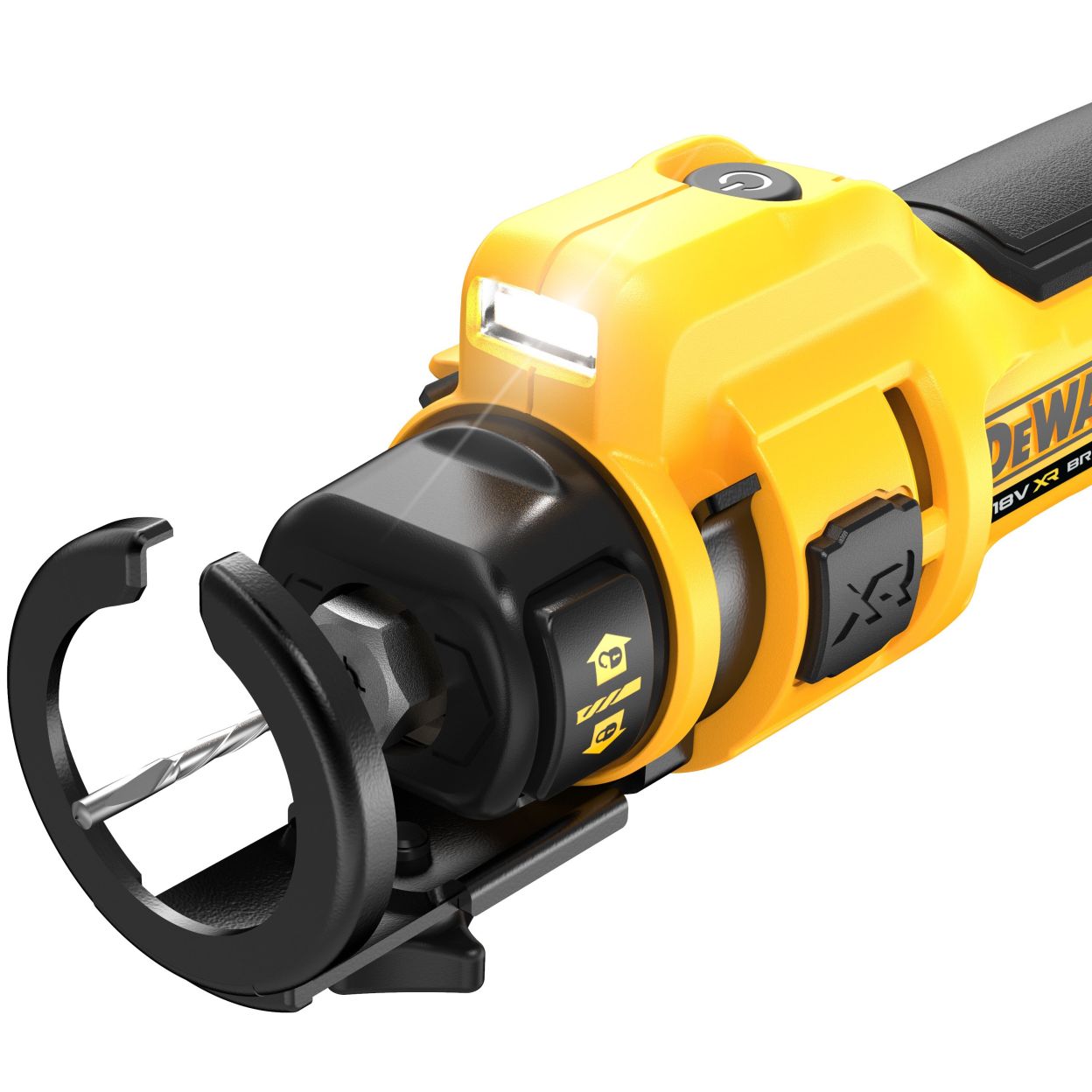 Аккумуляторный фрезер для гипсокартона DEWALT DCE555P1, 18 В, 26000 об/мин, с АКБ 5 Ач и ЗУ (DCE555P1N-XJ)