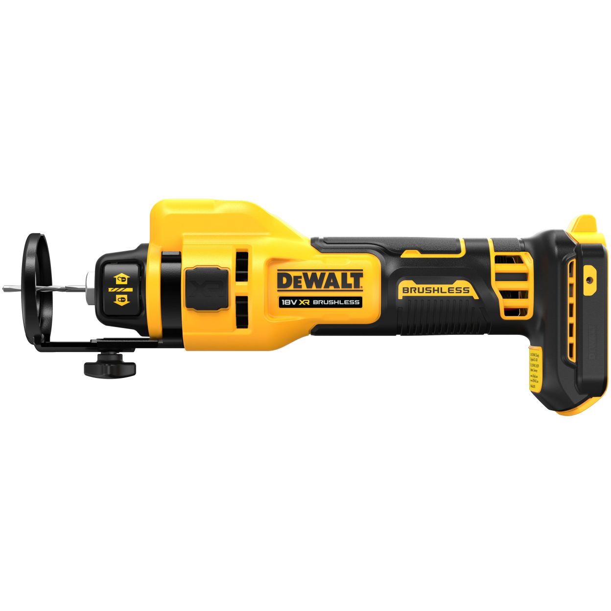 Аккумуляторный фрезер для гипсокартона DEWALT DCE555P1, 18 В, 26000 об/мин, с АКБ 5 Ач и ЗУ (DCE555P1N-XJ)