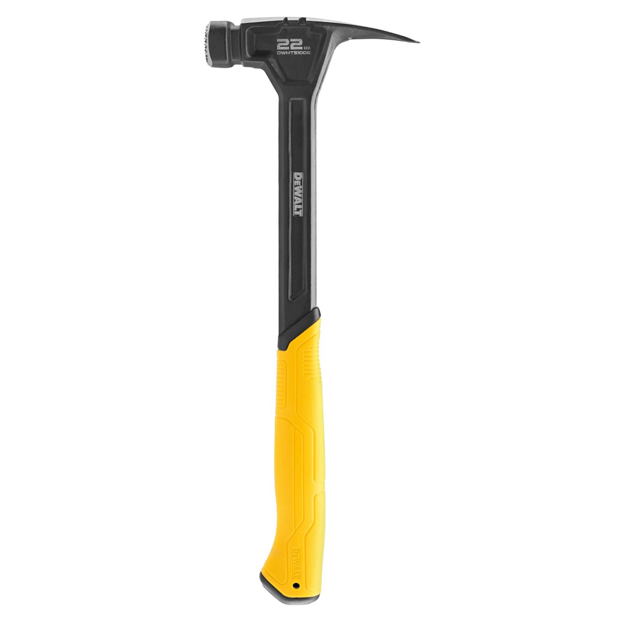 Молоток с прямым заострённым гвоздодёром DEWALT, 624 г (DWHT51005-0)