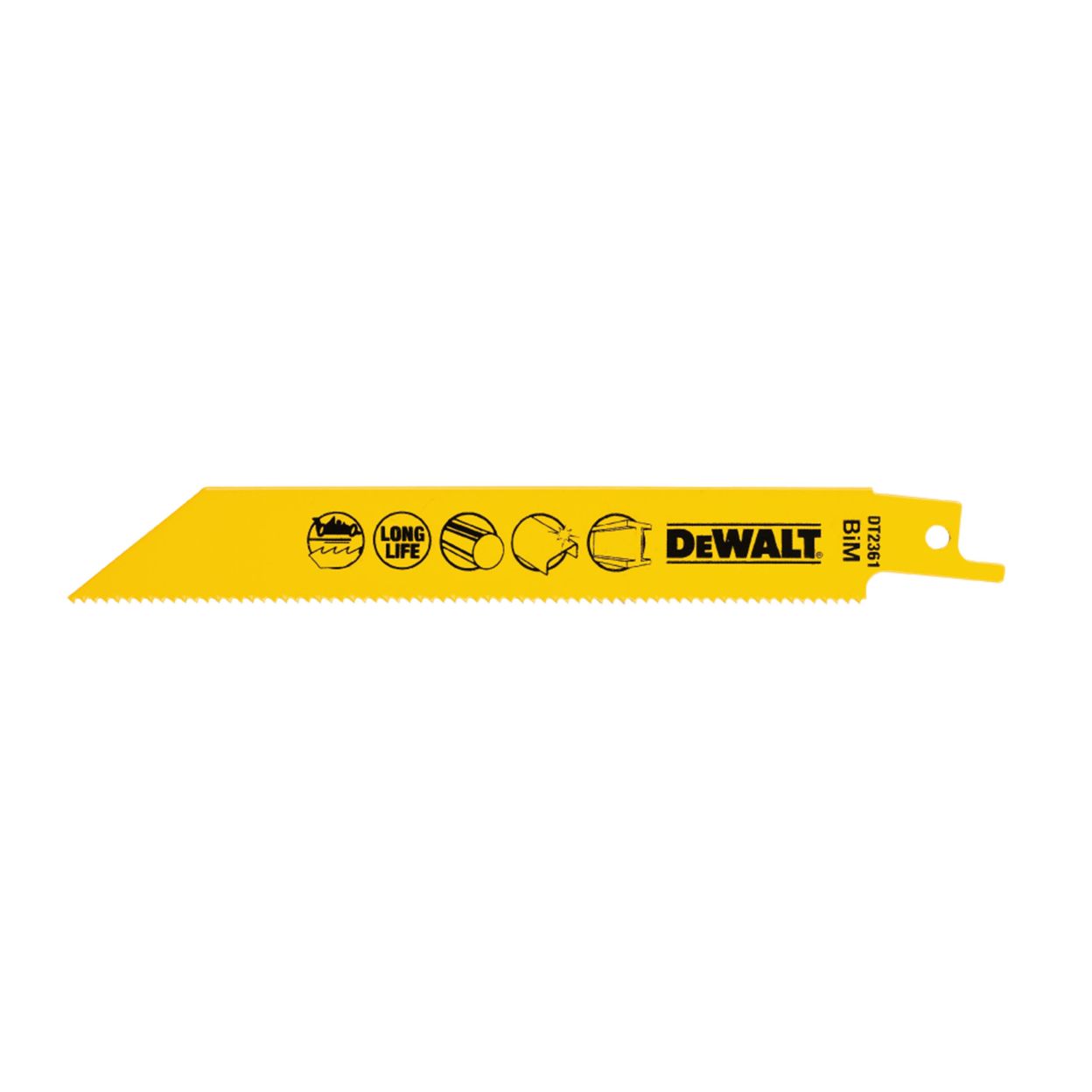 Полотно DEWALT DT2361, по металлу для сабельных пил биметаллическое, BiM, 152 x 1.8 мм, S922BF, 5 шт.