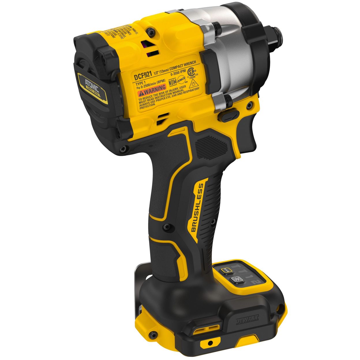 Аккумуляторный гайковерт DEWALT DCF921P2LRT, 18 В, 610 Нм, 3550 уд/мин, с 2 АКБ 5 Ач, без ЗУ, в кейсе TSTAK (DCF921P2LRT-XJ)