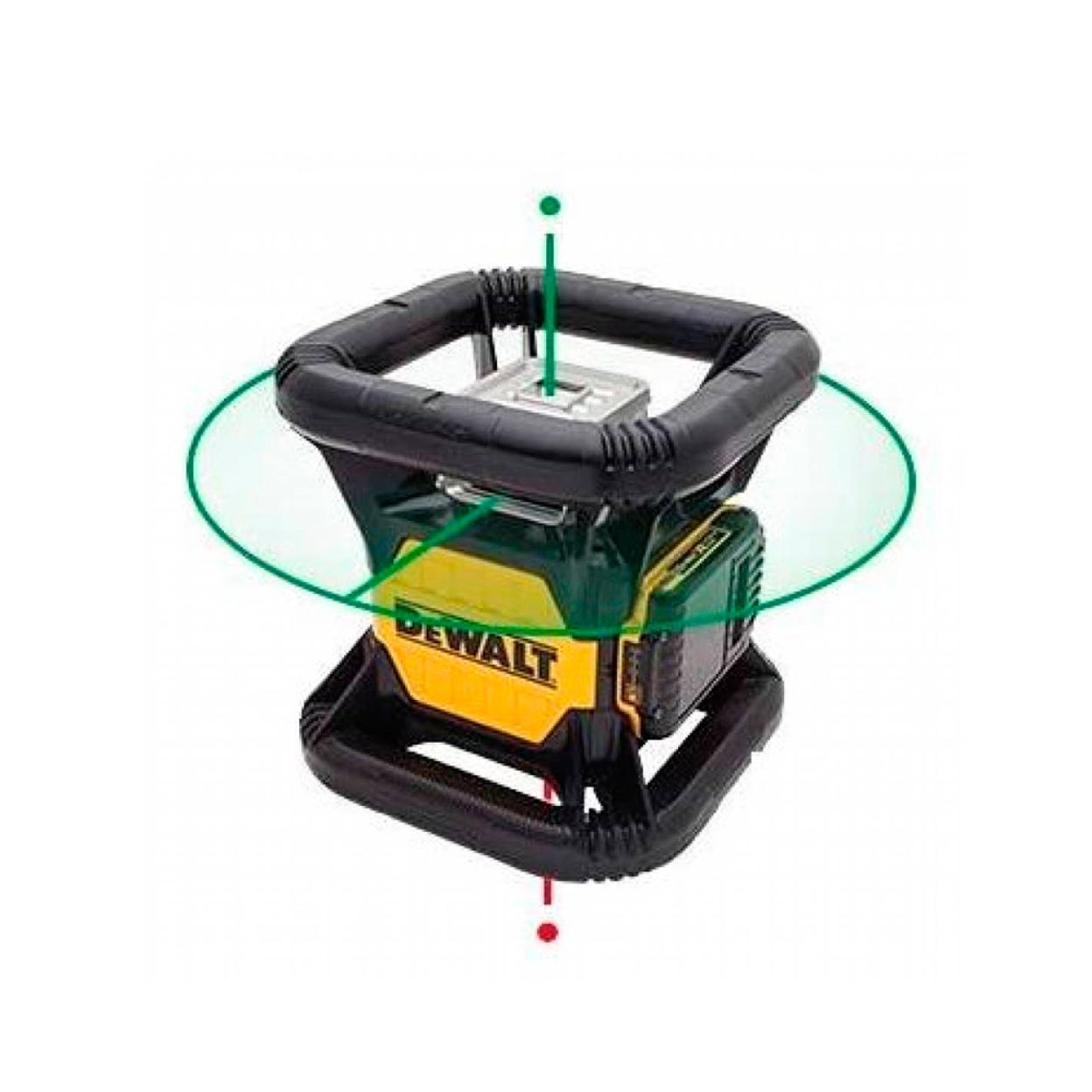 Самовыравнивающийся ротационный ЗЕЛЕНЫЙ лазерный уровень DEWALT DCE079D1G
