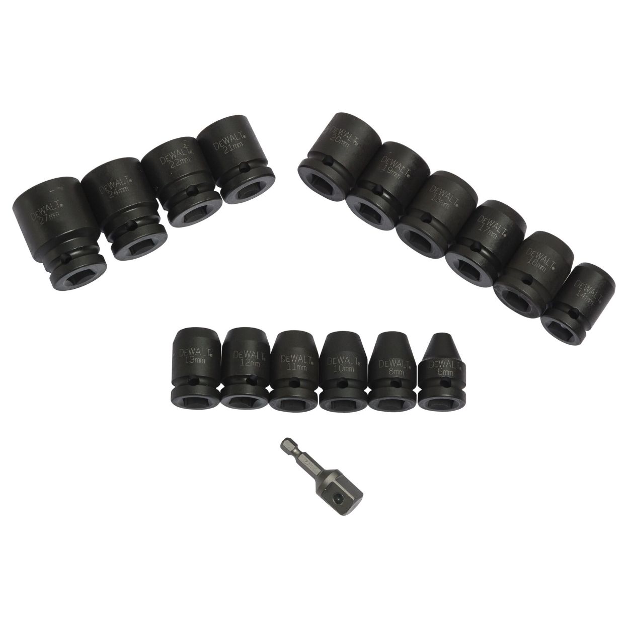 Набор торцевых головок DEWALT DT7506, 17 предметов в боксе
