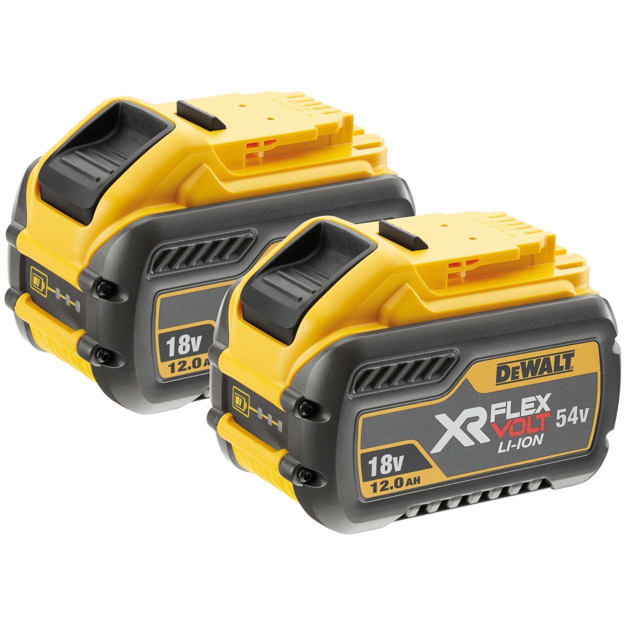 Аккумулятор DEWALT FLEXTVOLT DCB548, Li-Ion, 18/54 В, 12/4 Ач, 2 шт. (DCB548Y2-QW)