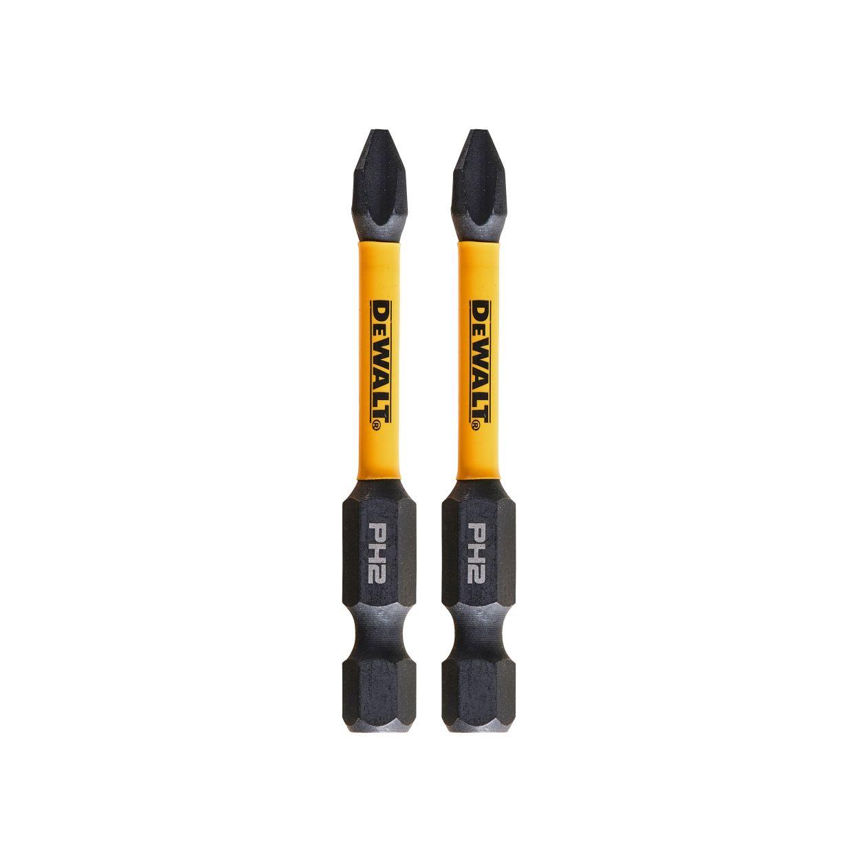 Бита DEWALT PH2, 57 мм, HEX, 2 шт. (DT70532T-QZ)