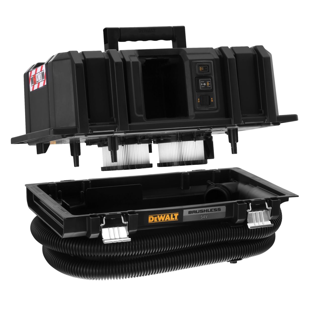 Аккумуляторный строительный пылесос DEWALT DCV586MK, 54 В, 11 л, без АКБ и ЗУ, на тележке TSTAK (DCV586MK-XJ)