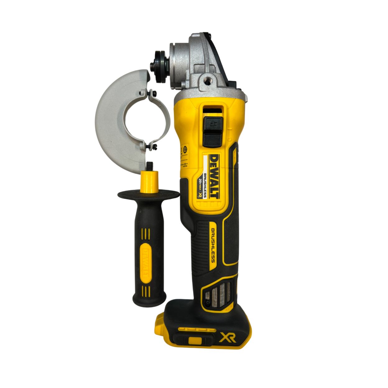 Угловая шлифмашина DEWALT DCG405N, 18 В, 125 мм, 9000 об/мин, без АКБ и ЗУ (УЦЕНЕННЫЙ ТОВАР) (DCG405N-XJ/U1)