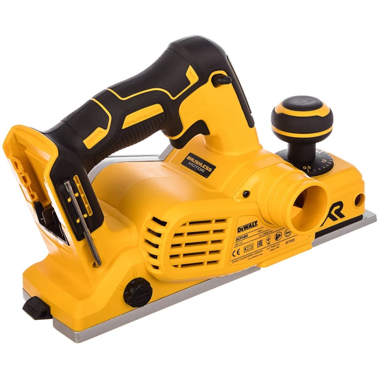 Аккумуляторный рубанок DEWALT DCP580NT, 18 В, 15000 об/мин, 82 мм, без АКБ и ЗУ, в кейсе TSTAK (DCP580NT-XJ)