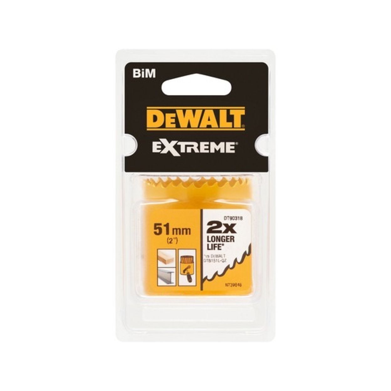 Коронка DEWALT DT90318, 51 мм, 1 шт. (DT90318-QZ)