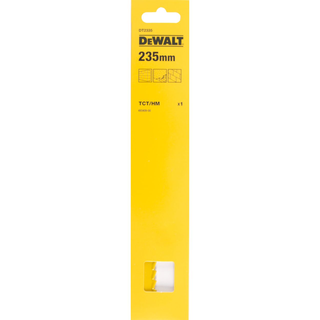 Полотно DEWALT DT2335, с карбид-вольфрамовыми зубьями для сабельной пилы 235 мм