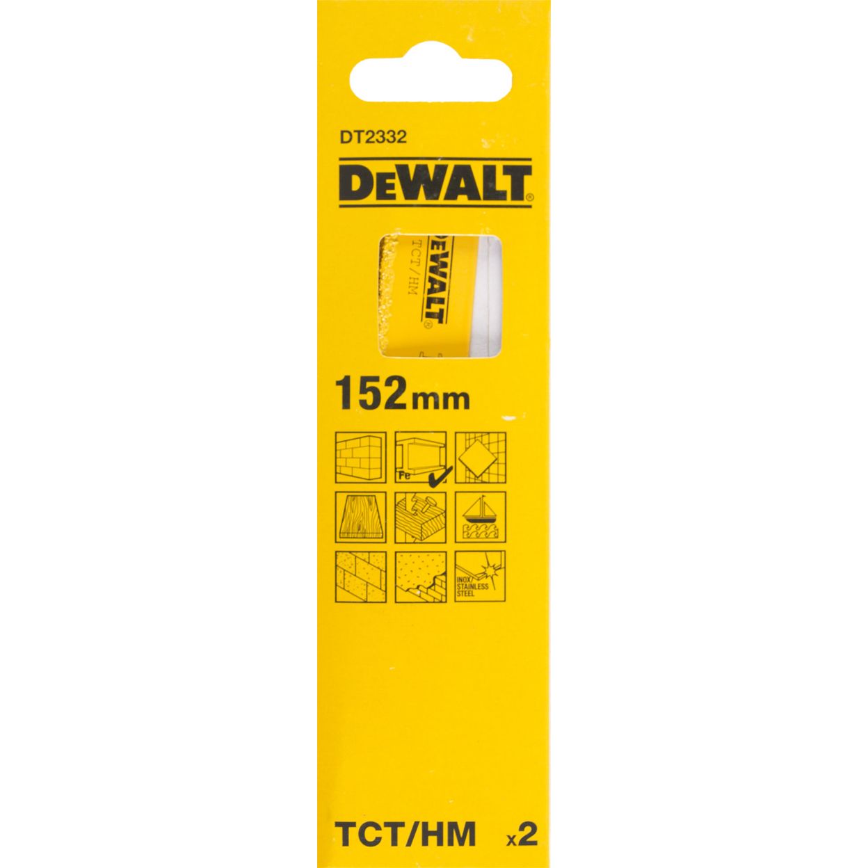 Полотно DEWALT DT2332, с карбид-вольфрамовой крошкой для сабельной пилы 152 мм