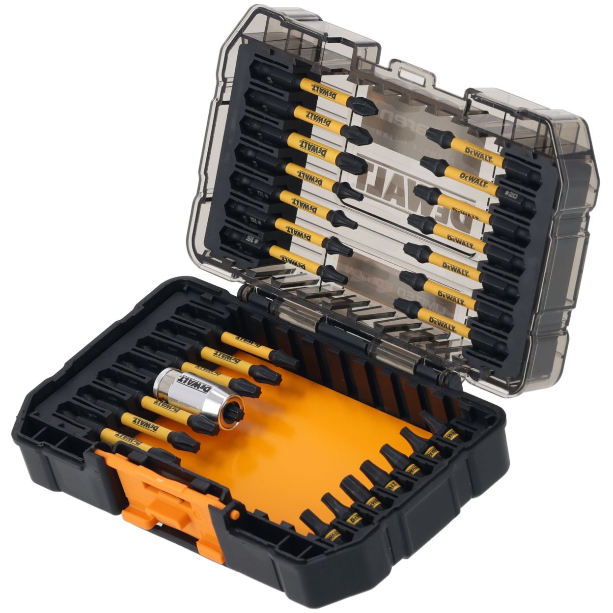 Набор бит DEWALT McLaren Limited Edition DT70909T, PH/PZ/Torx, 25/57 мм, 29 шт., в кейсе (DT70909T-QZ)