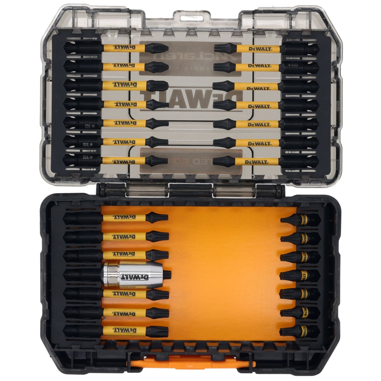 Набор бит DEWALT McLaren Limited Edition DT70909T, PH/PZ/Torx, 25/57 мм, 29 шт., в кейсе (DT70909T-QZ)