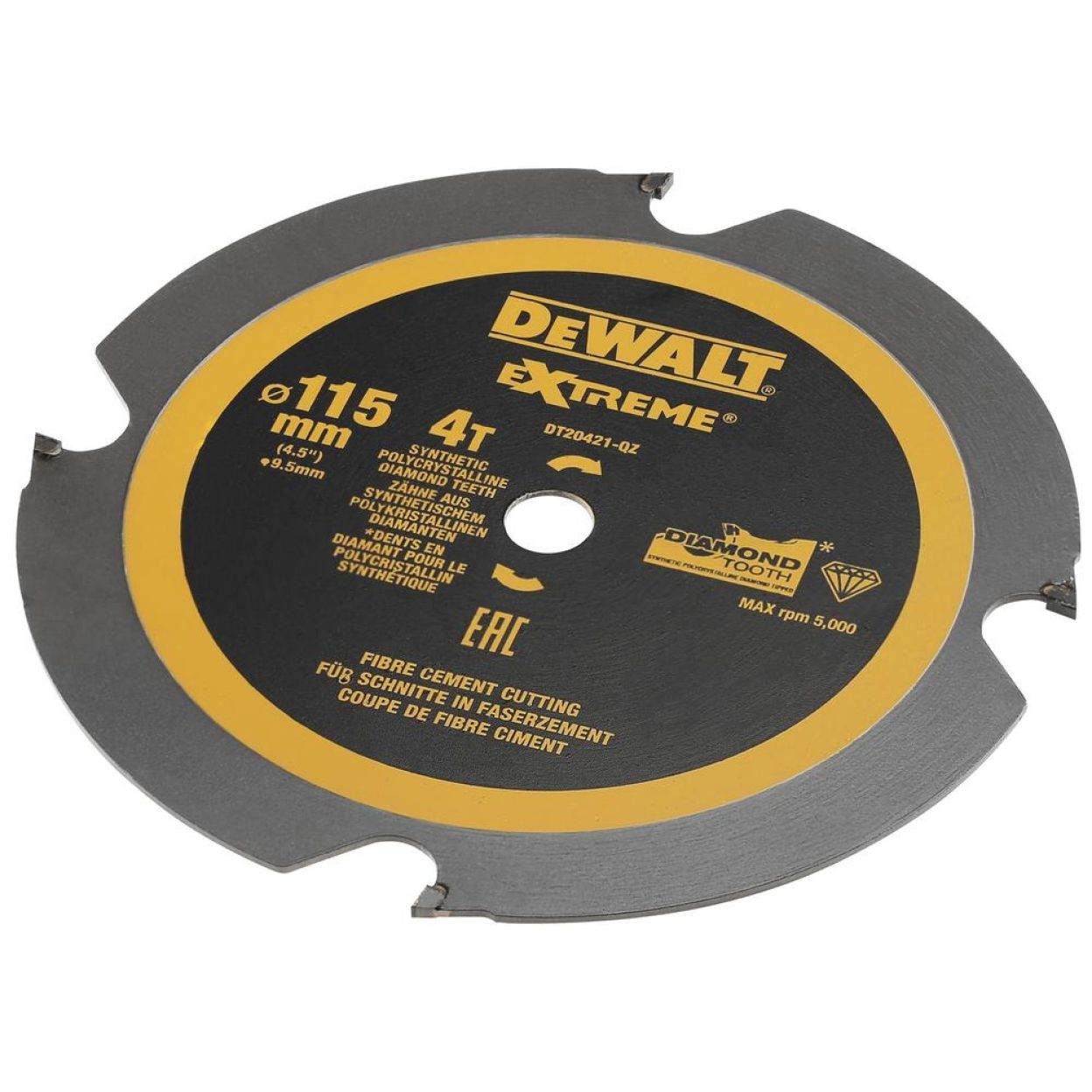 Пильный диск DEWALT DT20421, EXTREME 115 x 9.5 мм 4T