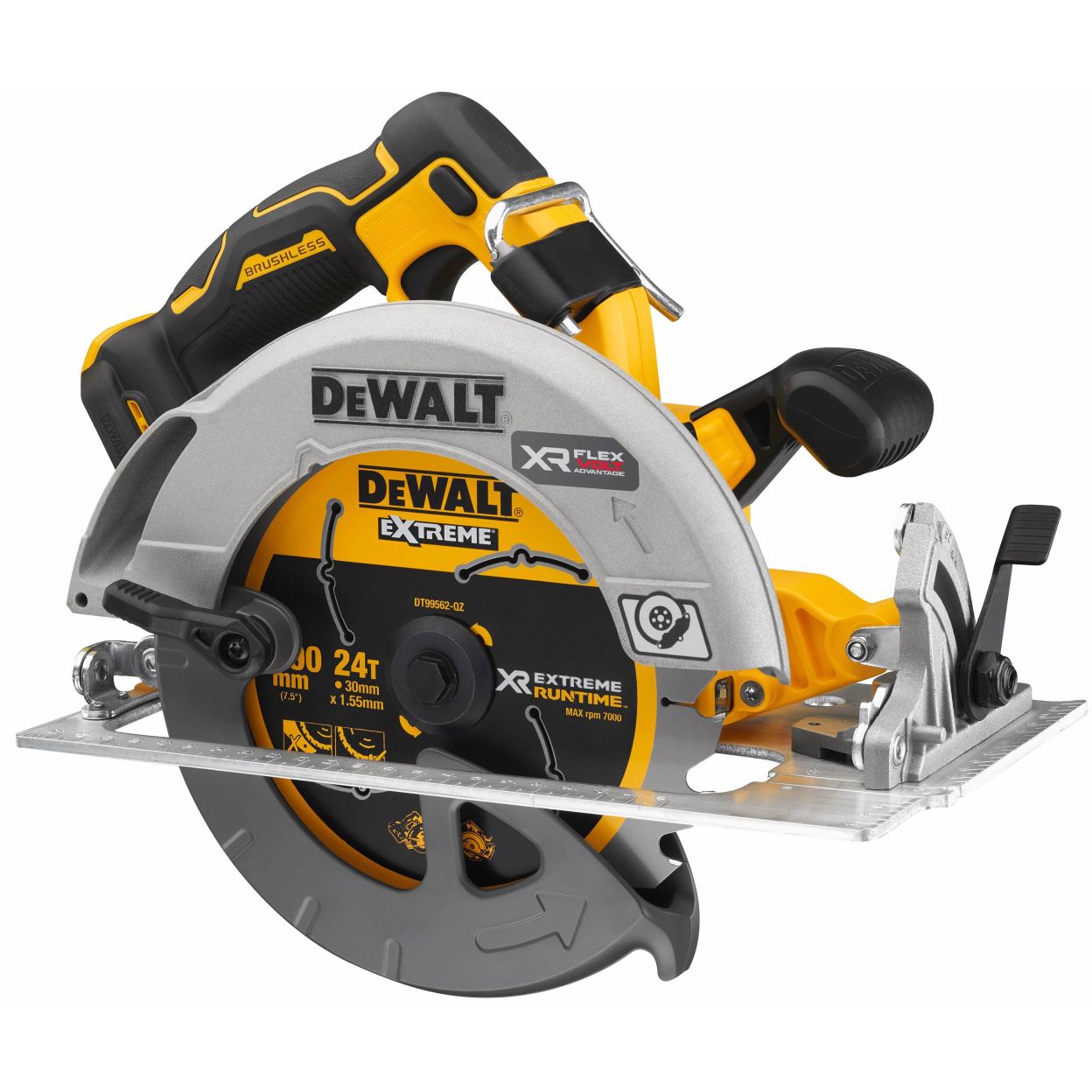 Аккумуляторная дисковая пила DEWALT DCS573H2T, 18/54 В, 190 мм, 5500 об/мин, с 2 АКБ 5 Ач и ЗУ, в кейсе TSTAK (DCS573H2T-QW)
