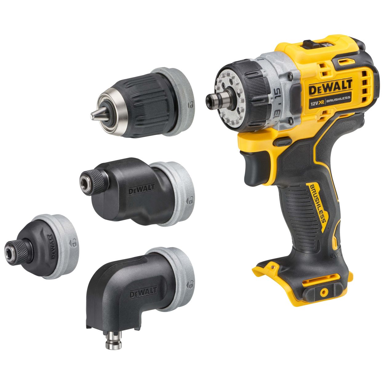 Аккумуляторный набор DEWALT DCK2101L2T, 12 В: дрель-шуруповерт DCD703 + перфоратор DCH072, с 2 АКБ 3 Ач и ЗУ, в кейсе TSTAK