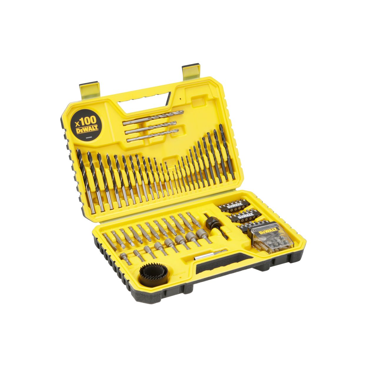 Набор сверл и насадок DEWALT DT71563, 100 предметов в пластиковом кейсе