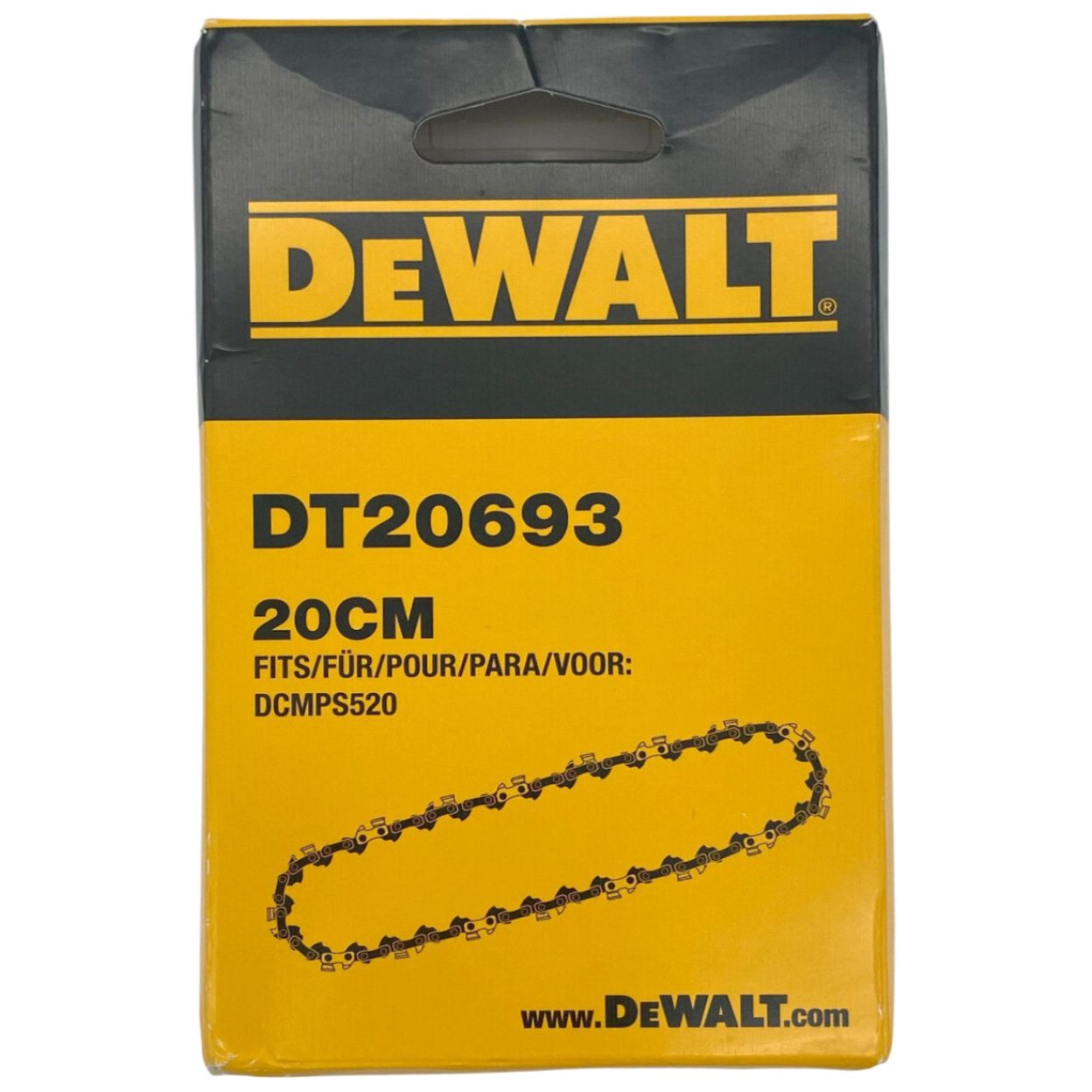 Пильная цепь DEWALT DT20693, 20 см, 3/8", 1.1 мм, 34 звена (DT20693-QZ)