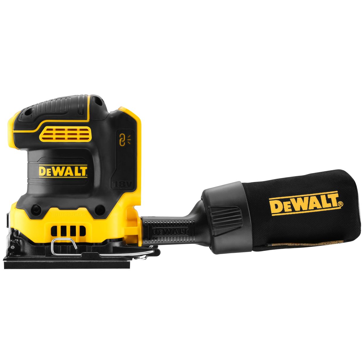 Аккумуляторная плоскошлифовальная машина DEWALT DCW200P2, 18 В, 13500 кол/мин, с 2 АКБ 5 Ач и ЗУ, в кейсе TSTAK (DCW200P2-QW)