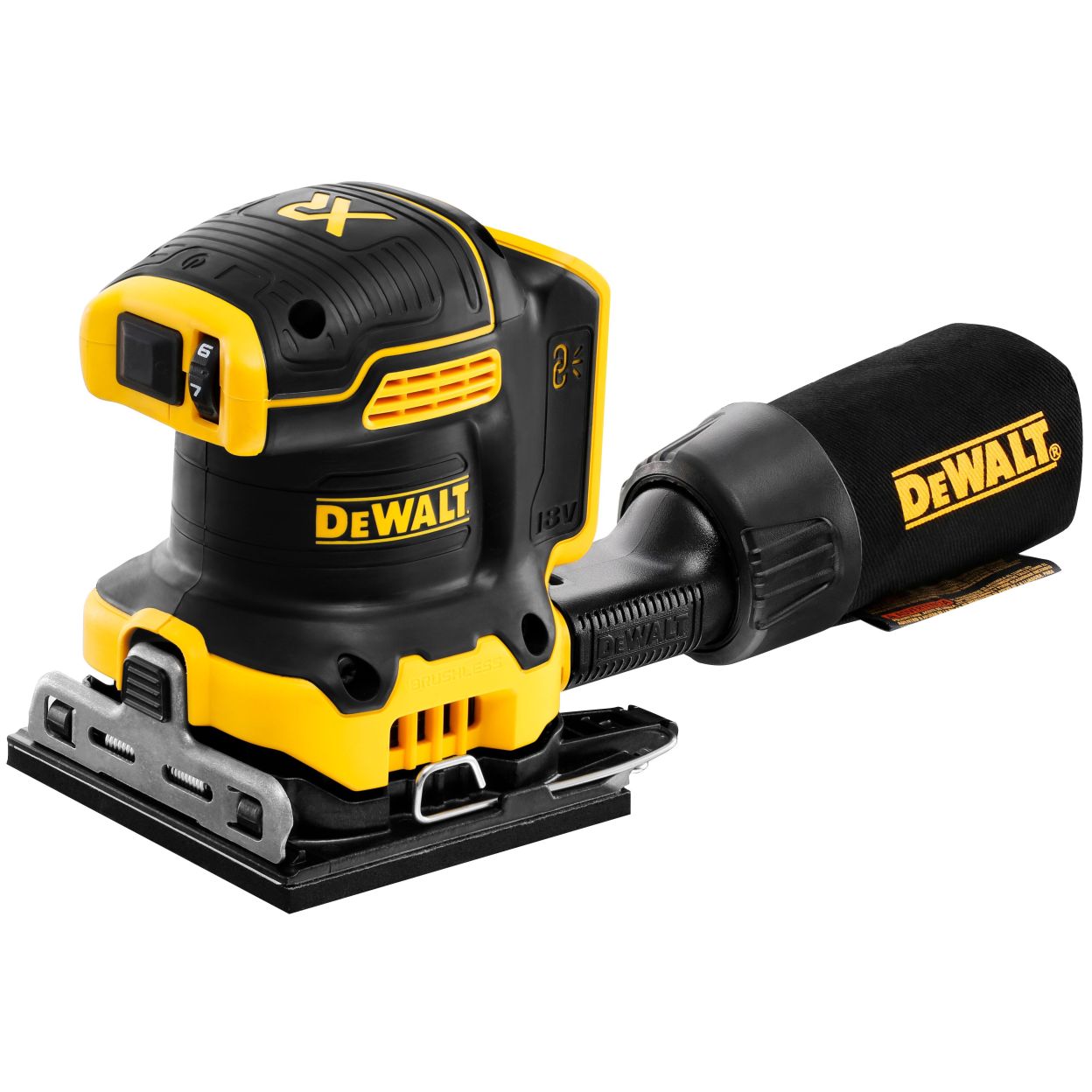 Аккумуляторная плоскошлифовальная машина DEWALT DCW200P2, 18 В, 13500 кол/мин, с 2 АКБ 5 Ач и ЗУ, в кейсе TSTAK (DCW200P2-QW)