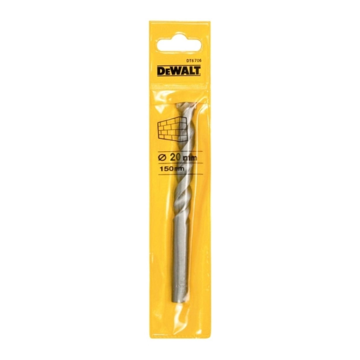 Сверло по кирпичу DEWALT DT6706, 20x150 мм, 1 шт. (DT6706-QZ)