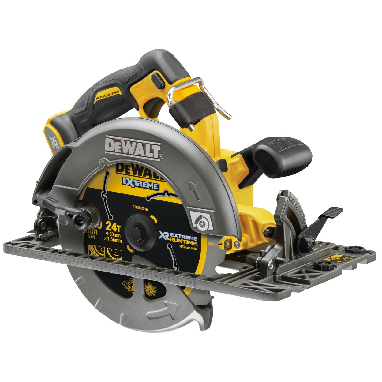 Аккумуляторная дисковая пила DEWALT DCS579X2, 54 В, 190 мм, 5800 об/мин, с 2 АКБ 3 Ач и ЗУ, в кейсе TSTAK (DCS579X2-QW)