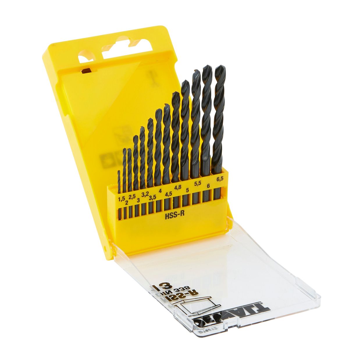Набор сверл DEWALT DT5912 по металлу, 1.5-6.5 мм, 13 шт (DT5912-QZ)