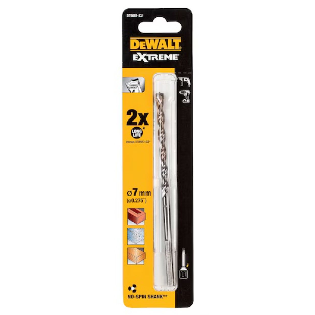 Сверло по бетону DEWALT DT6681, 7x100x150 мм, 1 шт. (DT6681-XJ)