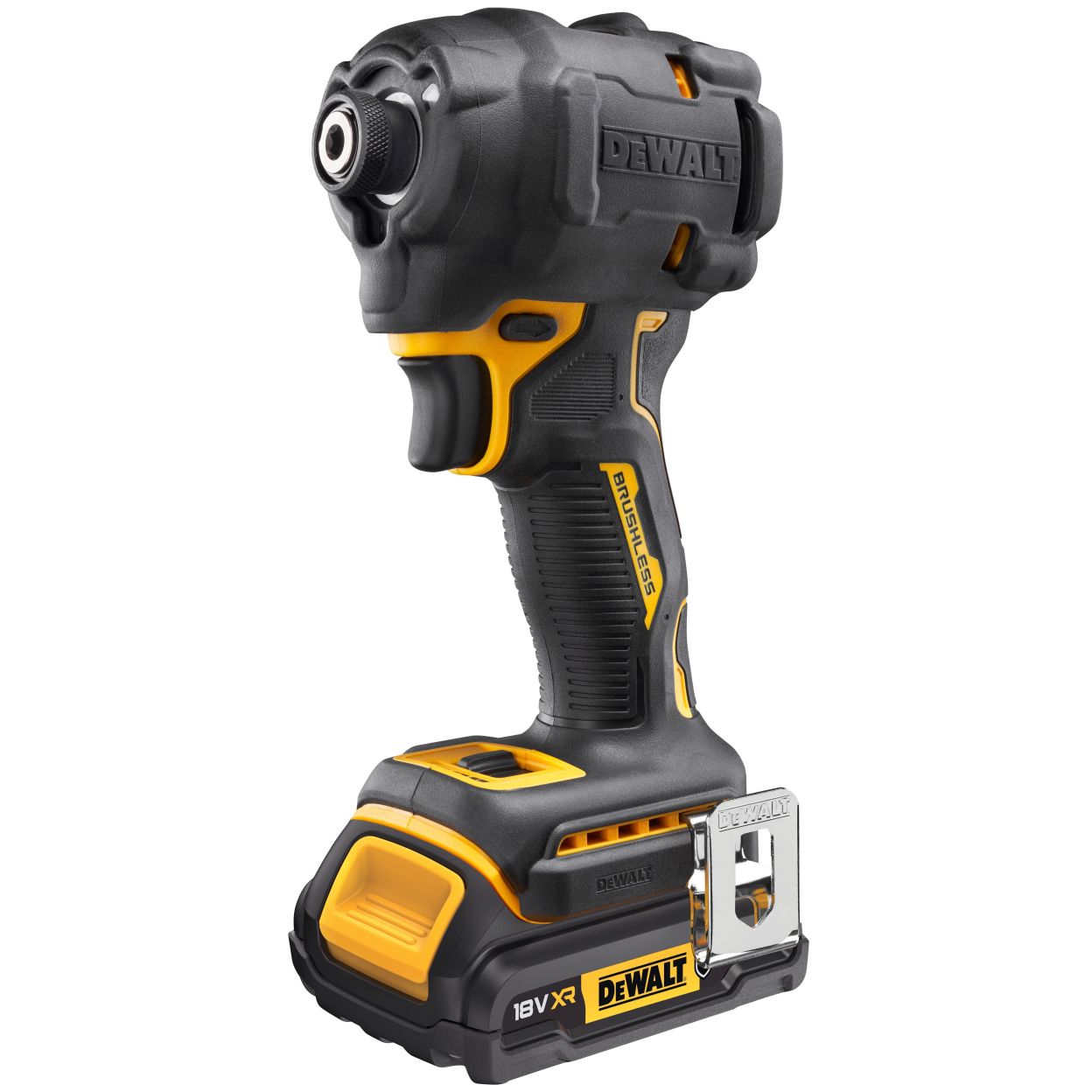 Аккумуляторный шуруповерт DEWALT DCF850D1G, 18 В, 206 Нм, 3800 уд/мин, с АКБ 2 Ач без ЗУ (DCF850D1G-XJ)