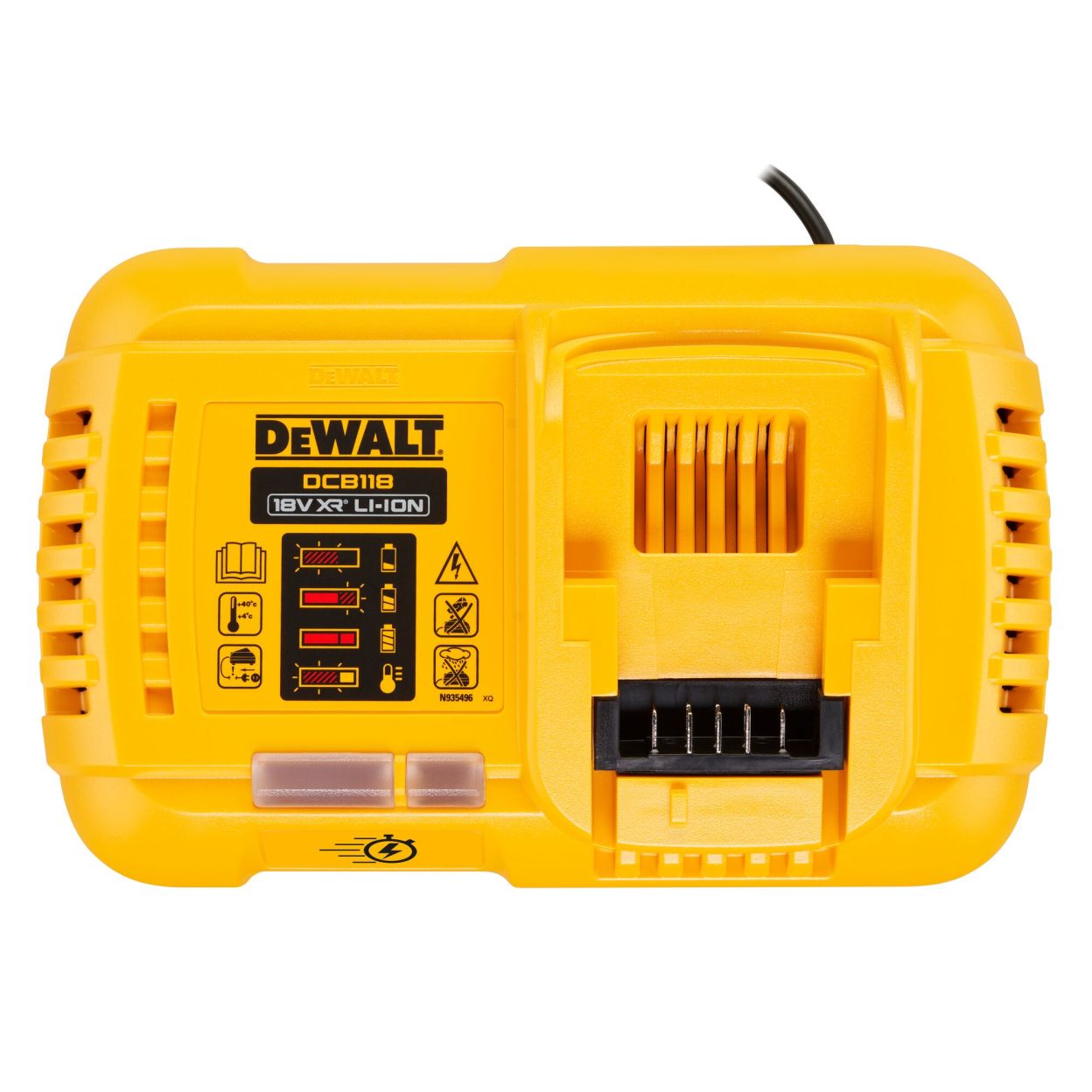 Набор DEWALT: 2 АКБ DCB548, Li-Ion, 18/54 В, 12/4 Ач и быстрое зарядное устройство DCB118, 18/54 В, 8 А, в кейсе TSTAK, DCB118Y2T