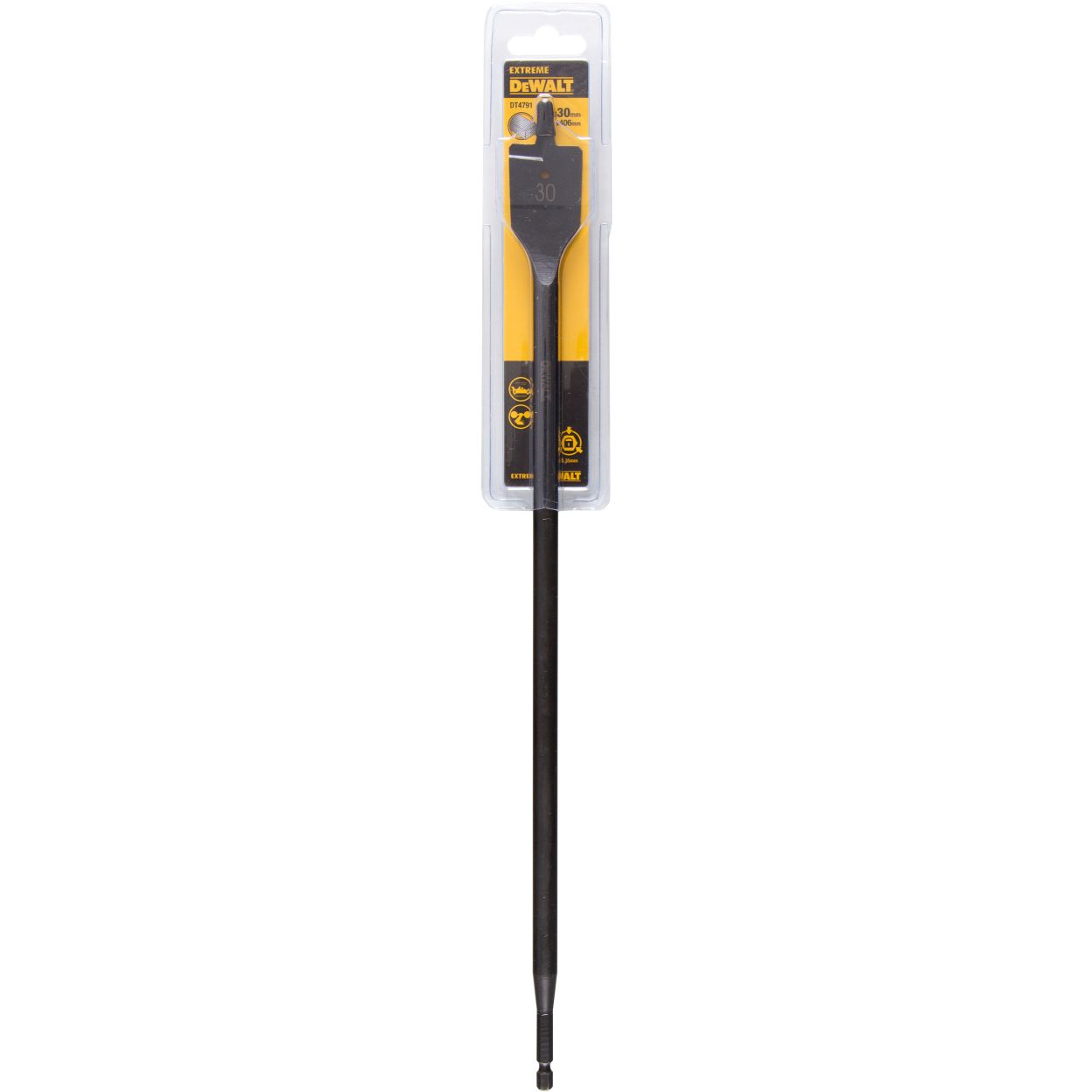 Сверло DEWALT EXTREME DT4791, по дереву перьевое IMPACT 1/4 дюйма 30 x 406 мм