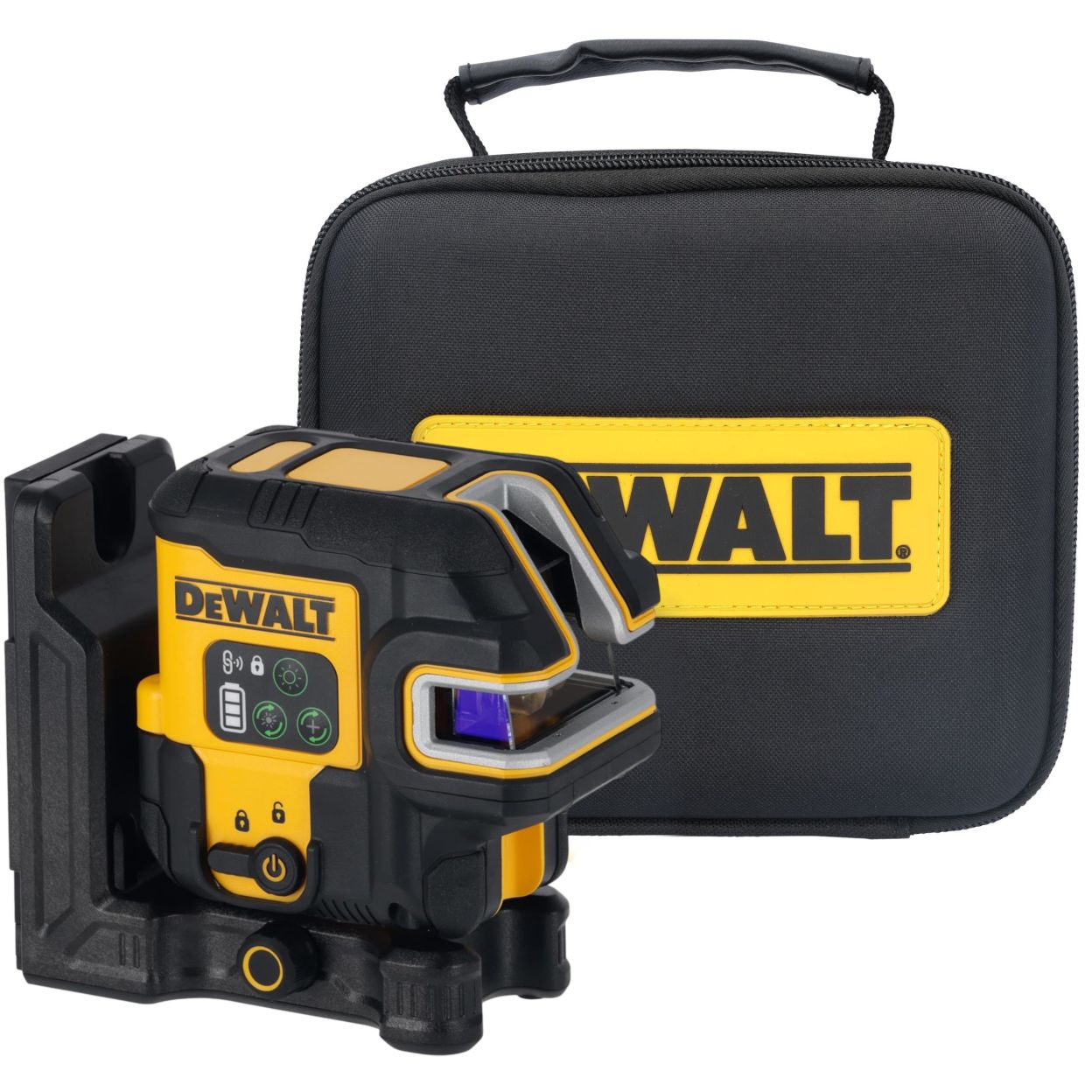 Аккумуляторный лазерный нивелир DEWALT DCLE14251GB, 10.8 В, зеленый луч, 45 м, со встроенной АКБ, в чехле (DCLE14251GB-XJ)