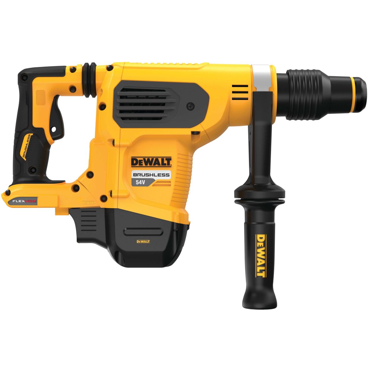 Аккумуляторный перфоратор DEWALT DCH481X2, 54 В, 6.1 Дж, 3150 уд/мин, с 2 АКБ 3 Ач и ЗУ, в кейсе (DCH481X2-QW)