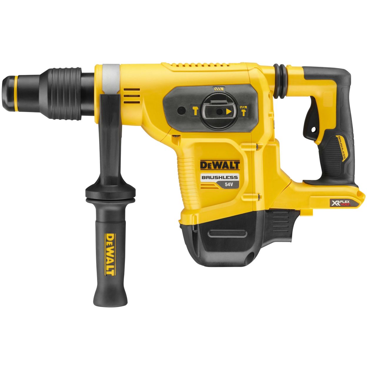 Аккумуляторный перфоратор DEWALT DCH481X2, 54 В, 6.1 Дж, 3150 уд/мин, с 2 АКБ 3 Ач и ЗУ, в кейсе (DCH481X2-QW)