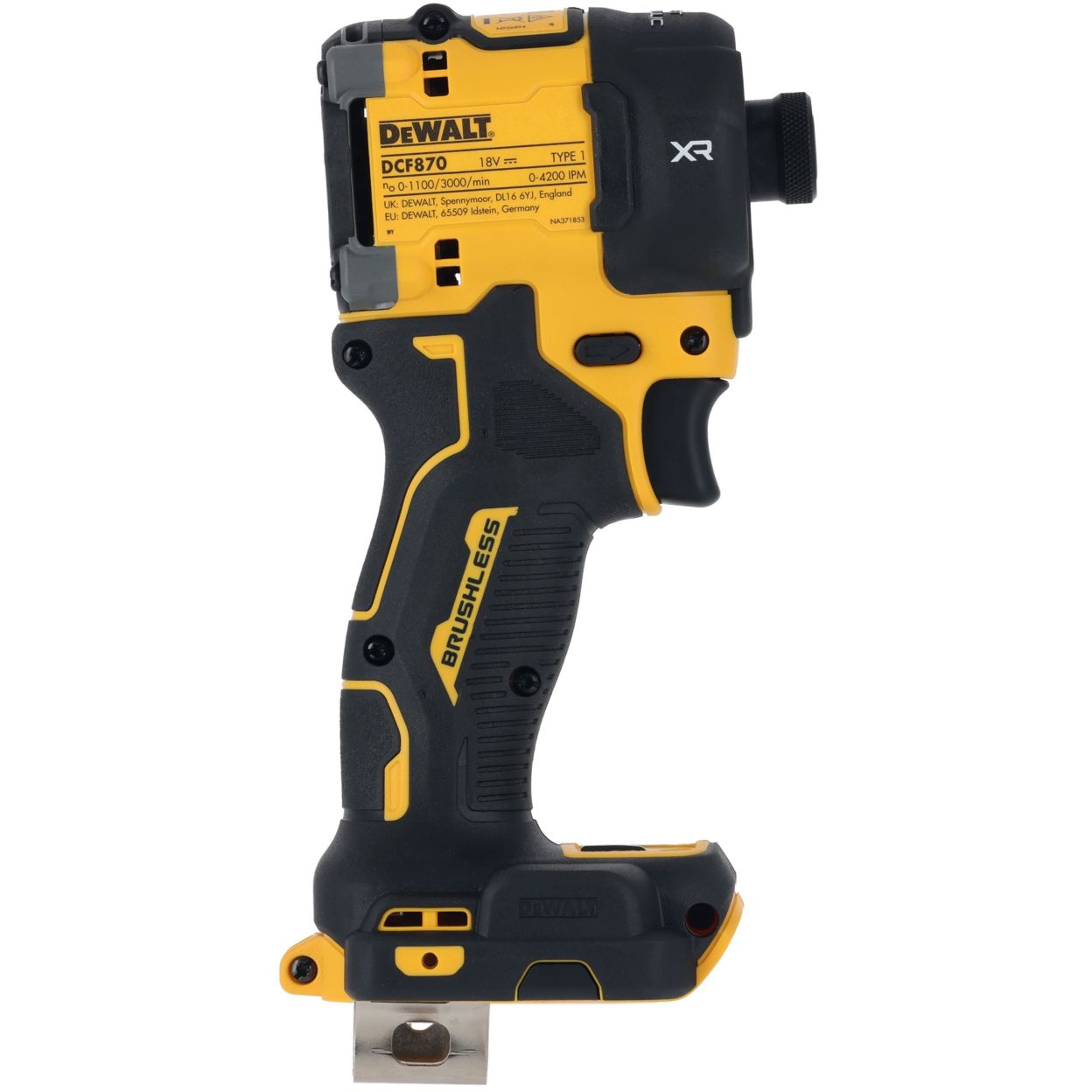 Аккумуляторный масляный шуруповерт DEWALT DCF870P1T, 18 В, 56 Нм, 4200 уд/мин, с АКБ 5 Ач и ЗУ, в кейсе TSTAK (DCF870P1NT-XJ)