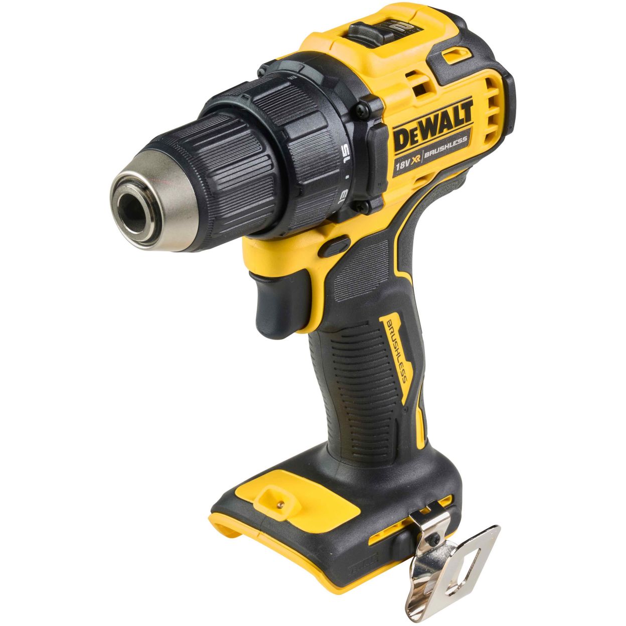 Аккумуляторная дрель-шуруповерт DEWALT DCD708NT, 18 В, 1650 об/мин, без АКБ и ЗУ, в кейсе TSTAK (DCD708NT-XJ)