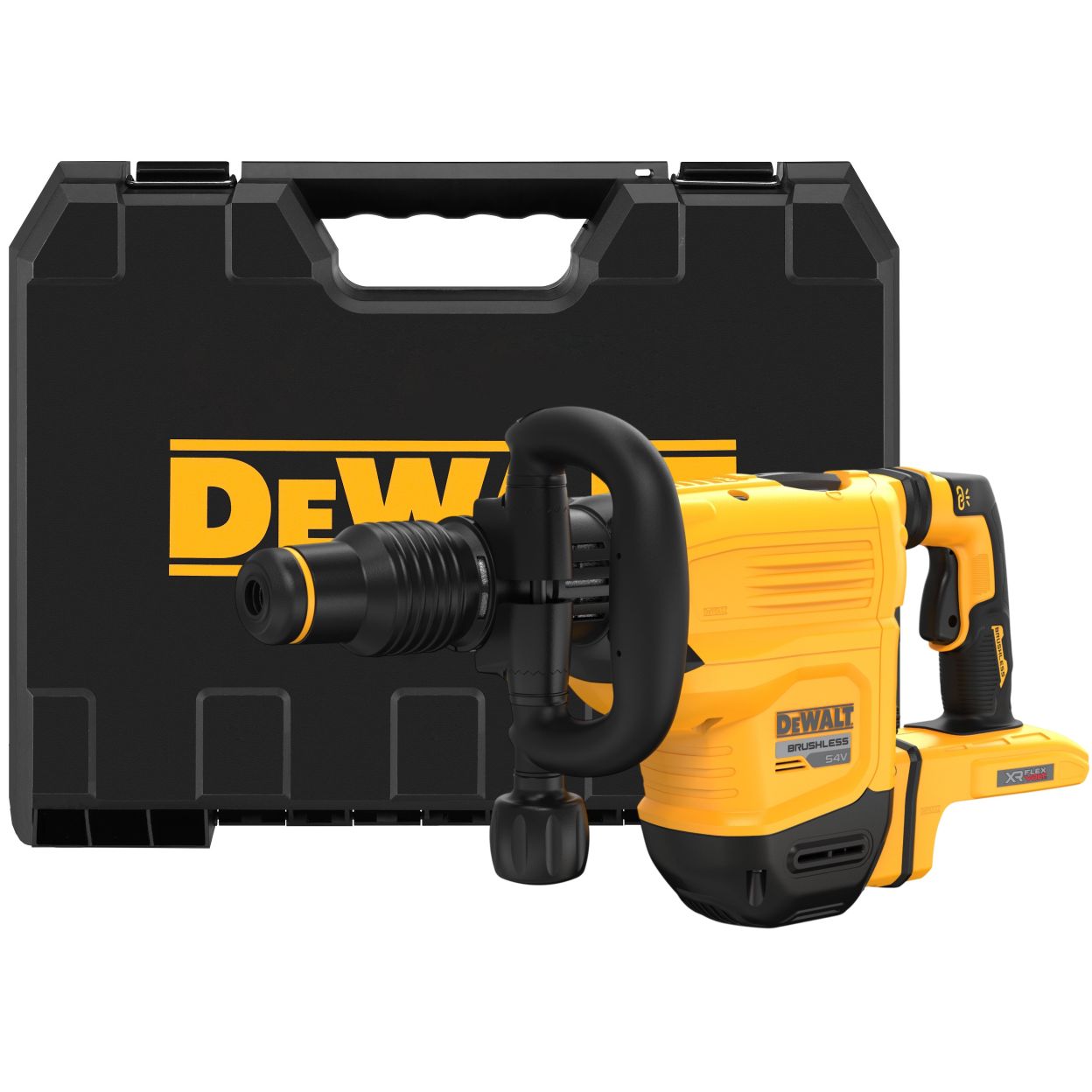 Аккумуляторный отбойный молоток DEWALT DCH832N, 54 В, 10.5 Дж, 2900 уд/мин, без АКБ и ЗУ, в кейсе (DCH832N-XJ)