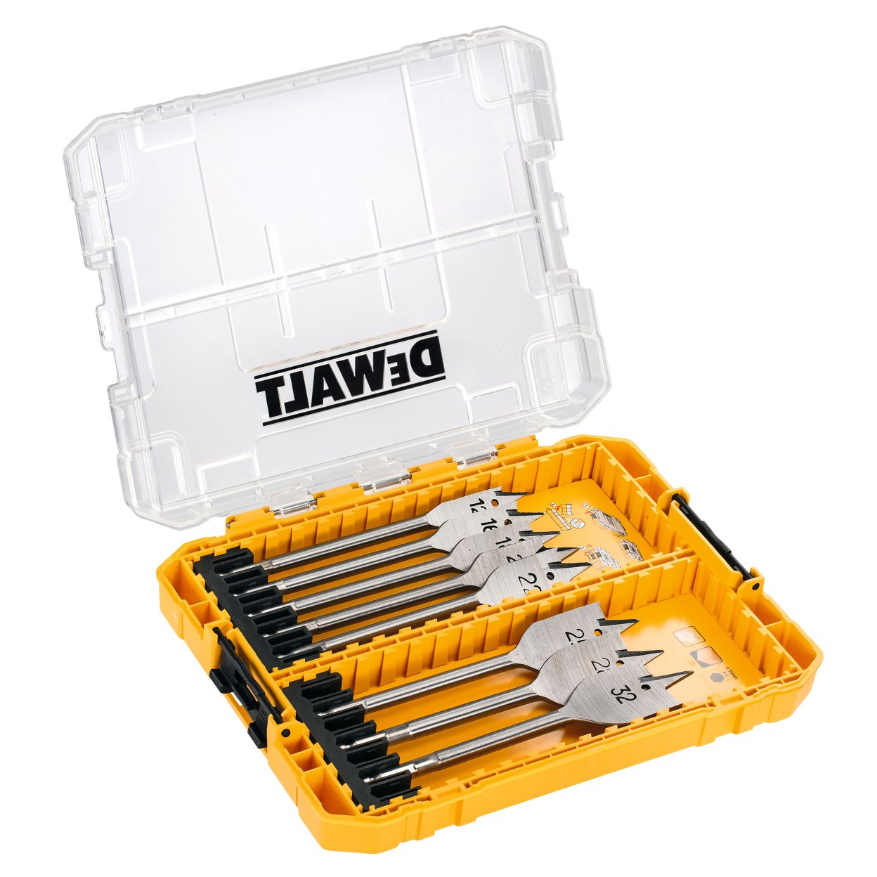 Набор сверл DEWALT DT70750-QZ по дереву, 12-32 мм, 8 шт. (DT70750-QZ)
