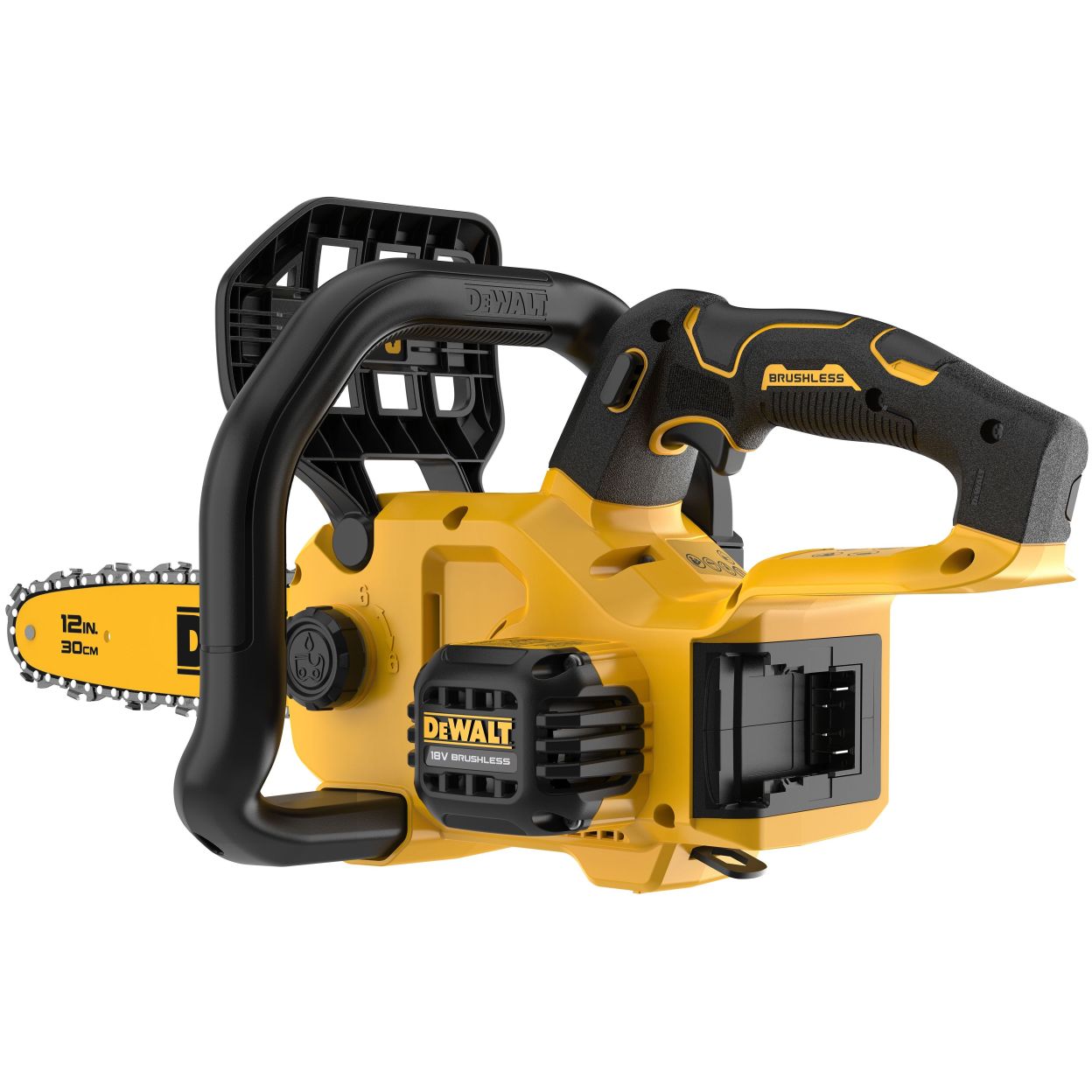 Аккумуляторная цепная пила DEWALT DCMCS565P1, 18 В, 30 см, 7.3 м/с, с АКБ 5 Ач и ЗУ (DCMCS565P1-QW)