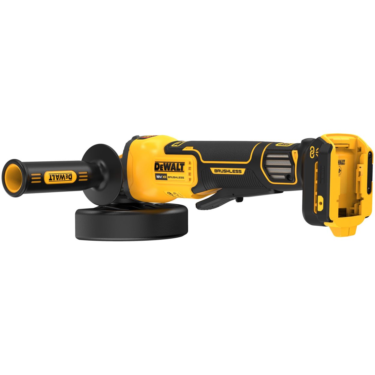 Аккумуляторная угловая шлифмашина DEWALT DCG416VSP1, 18 В, 125 мм, 9000 об/мин, с АКБ 5 Ач и ЗУ (DCG416VSP1N-XJ)