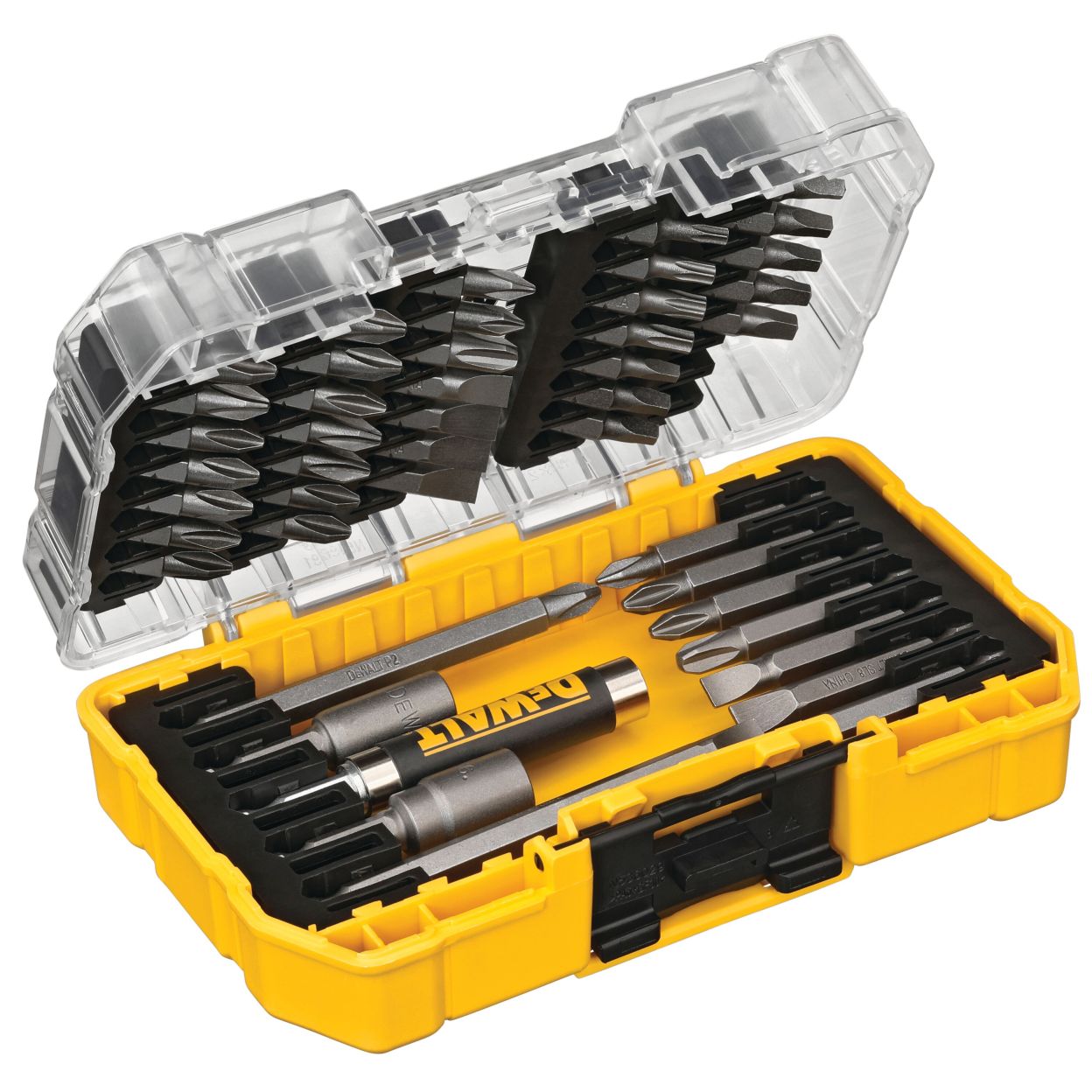 Набор бит DEWALT DW2166, PH/SL/Sq/Torx, 25/51/89 мм, 45 шт., в кейсе
