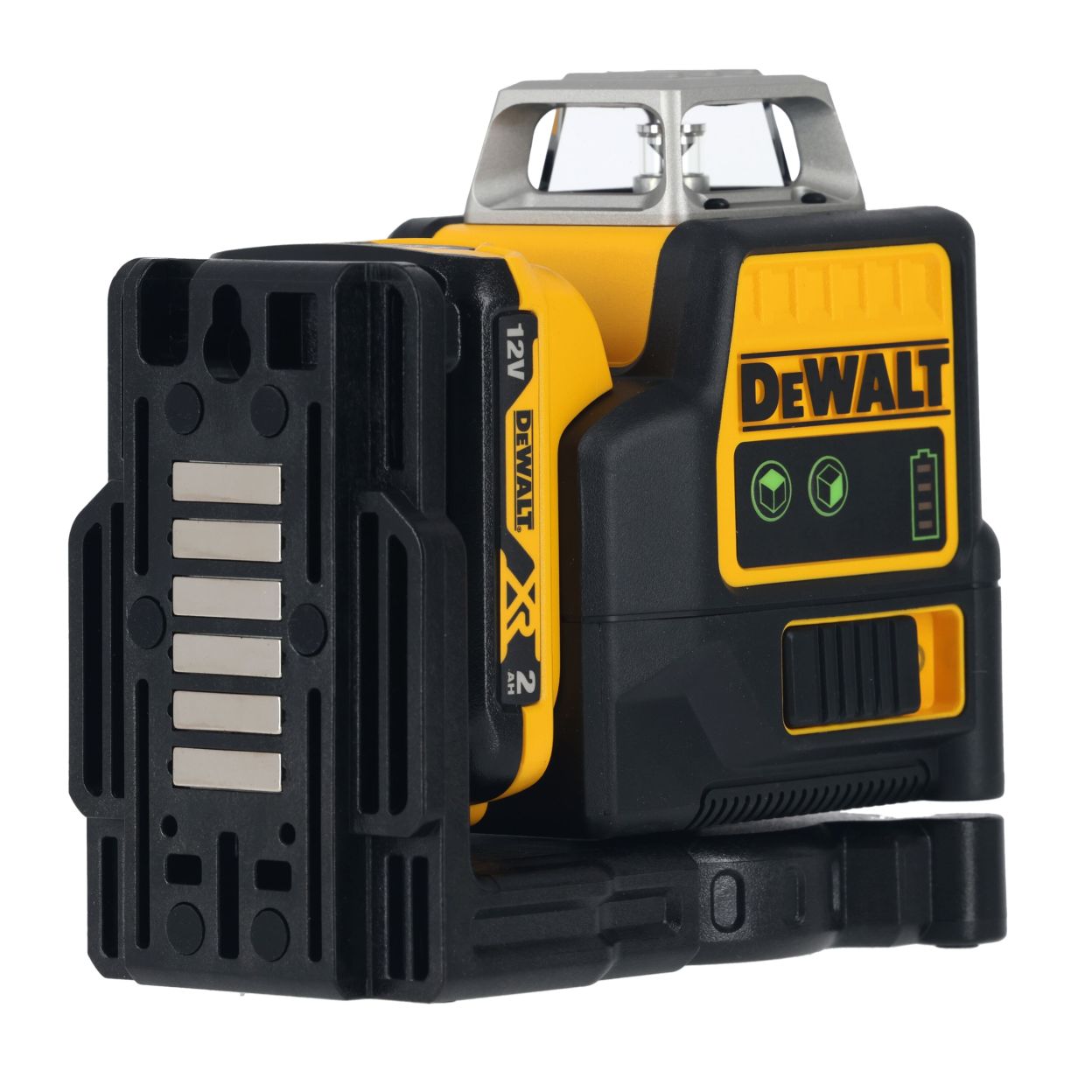 Аккумуляторный лазерный нивелир DEWALT DCE0811D1G, 12 В, зеленый луч, 35 м, с АКБ 2 Ач и ЗУ, в кейсе TSTAK (DCE0811D1G-QW)